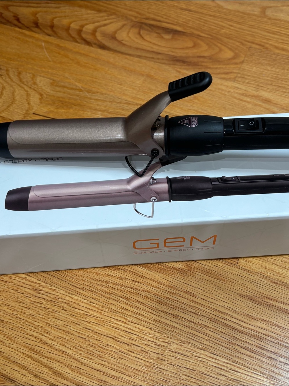GEM Glatteur Energy Magic Rose Gold Curling Iron